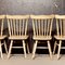 Scandinavian Farm Chairs in Washed Oak, 1950s, Set of 4, Image 5