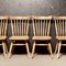 Scandinavian Farm Chairs in Washed Oak, 1950s, Set of 4, Image 7