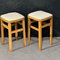 Vintage Beech Stools, Set of 2 2