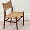 Mid-Century Danish Chairs in Teak and Paper-Cord, 1960s, Set of 4 7