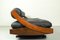 Black Leather and Rosewood GS 195 Daybed attributed to Gianni Songia for Sormani, 1960s 12