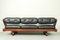 Black Leather and Rosewood GS 195 Daybed attributed to Gianni Songia for Sormani, 1960s 6