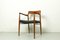 Teak and Leather Model 65 Dining Chair attributed to Niels Otto Møller from J.L. Møllers, 1960s, Image 1