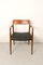 Teak and Leather Model 65 Dining Chair attributed to Niels Otto Møller from J.L. Møllers, 1960s, Image 8