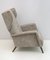 Mid-Century Italian Modern Velvet Winged Armchair by Gio Ponti for Cassina, 1950s, Image 2