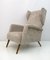 Mid-Century Italian Modern Velvet Winged Armchair by Gio Ponti for Cassina, 1950s 8