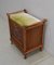 English Stool or Magazine Rack in Blond Mahogany, 1920s, Image 3