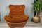 Lounge Chairs in Cognac Leatherette and Velvet from Beka, 1960s, Set of 2, Image 3