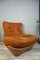 Lounge Chairs in Cognac Leatherette and Velvet from Beka, 1960s, Set of 2 5