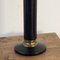 Lámpara de mesa francesa Mid-Century de cuero negro y latón, Imagen 7