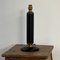 Mid-Century French Black Leather and Brass Table Lamp 11