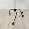 Mid-Century French Floor Lamp in Metal with Fabric Umbrella, 1950 5