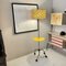 Mid-Century French Floor Lamp in Metal with Fabric Umbrella, 1950 3