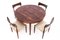 Rosewood Round Dining Table and Chairs by Bernhard Pedersen & Son, Denmark, 1960s, Set of 7 2