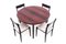 Rosewood Extendable Dining Table and Chairs, Denmark, 1960s, Set of 6, Image 4