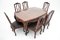 Dining Table with Chairs, France, 1890s, Set of 7 2