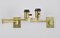 Mid-Century Modern Swing Arm Sconces in Brass by George W. Hansen for Metalarte, 1970s, Set of 2 8