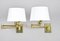 Mid-Century Modern Swing Arm Sconces in Brass by George W. Hansen for Metalarte, 1970s, Set of 2 4
