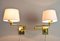 Mid-Century Modern Swing Arm Sconces in Brass by George W. Hansen for Metalarte, 1970s, Set of 2 6