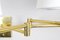 Mid-Century Modern Swing Arm Sconces in Brass by George W. Hansen for Metalarte, 1970s, Set of 2 7