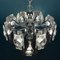 Chrome and Glass Lens Chandelier by Oscar Torlasco, Italy, 1960s, Image 3