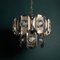 Chrome and Glass Lens Chandelier by Oscar Torlasco, Italy, 1960s, Image 6