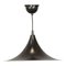 Vintage Black Lacquered Metal Pendant Light by Claus Bonderup & Torsten Thorup for Fog & Mørup, Image 1