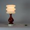 Lampada da tavolo grande Mid-Century in ceramica e vetro di Polam, Polonia, anni '60, Immagine 5