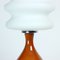 Large Mid-Century Polish Table Lamp in Ceramic and Glass from Polam, 1960s 8