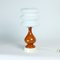 Large Mid-Century Polish Table Lamp in Ceramic and Glass from Polam, 1960s, Image 1