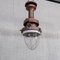 Antique Industrial Copper, Brass and Glass Pendant Light, Image 3