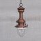 Antique Industrial Copper, Brass and Glass Pendant Light, Image 1