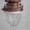 Antique Industrial Copper, Brass and Glass Pendant Light 6