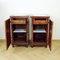 Tall Art Deco Czechoslovakian Bedside Tables in Walnut and Glass, 1920s, Set of 2 11