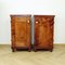 Tall Art Deco Czechoslovakian Bedside Tables in Walnut and Glass, 1920s, Set of 2 1