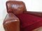 Distressed Leather Club Chair, 1950s 4