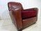 Distressed Leather Club Chair, 1950s, Image 9