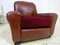 Distressed Leather Club Chair, 1950s 8