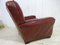 Distressed Leather Club Chair, 1950s 5