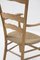 Wood and Straw Two Head Chairs attributed to Paolo Buffa, 1940s, Set of 2, Image 2