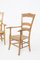 Stühle aus Holz & Stroh, 1940er, 2er Set 8