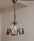Vintage Ceiling Lamp in Brass & Glass, 1970s, Image 1
