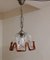 Vintage Deckenlampe aus Messing & Glas, 1970er 1