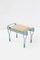 Mid-Century Italian Painted Wood and Fabric Bench, 1950s, Image 7