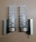 Vintage Wall Lamps with Silver-Colored Metal Holders, 1970s, Set of 2 1