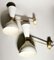 Italian Diabolo Sconces in Painted Metal & Brass in Stilnovo Style, 1960s, Set of 2 3