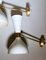 Italian Diabolo Sconces in Painted Metal & Brass in Stilnovo Style, 1960s, Set of 2, Image 6