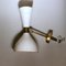 Italian Diabolo Sconces in Painted Metal & Brass in Stilnovo Style, 1960s, Set of 2 8