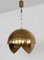 Vintage German Hanging Lamp in Brass, 1970s 16