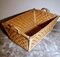 Large French Handwoven Wicker Bread Basket, 1930s, Image 4